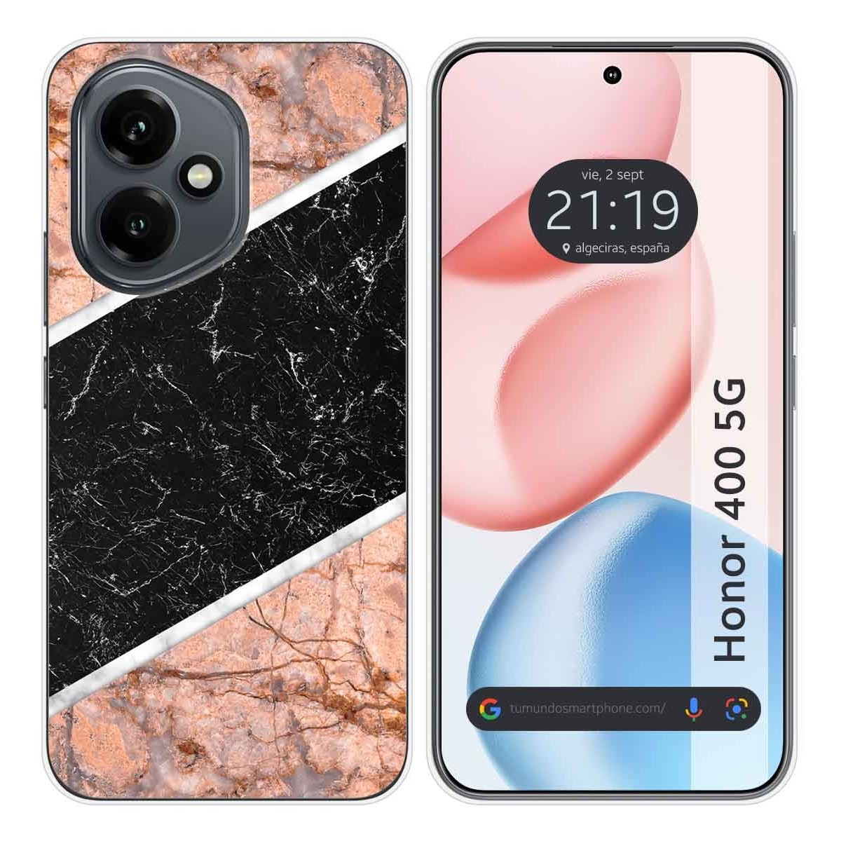 Funda Silicona para Huawei Honor 400 5G diseño Mármol 07 Dibujos
