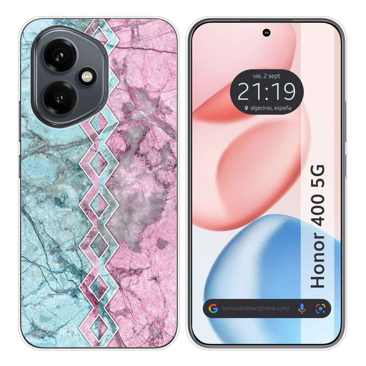 Funda Silicona para Huawei Honor 400 5G diseño Mármol 08 Dibujos