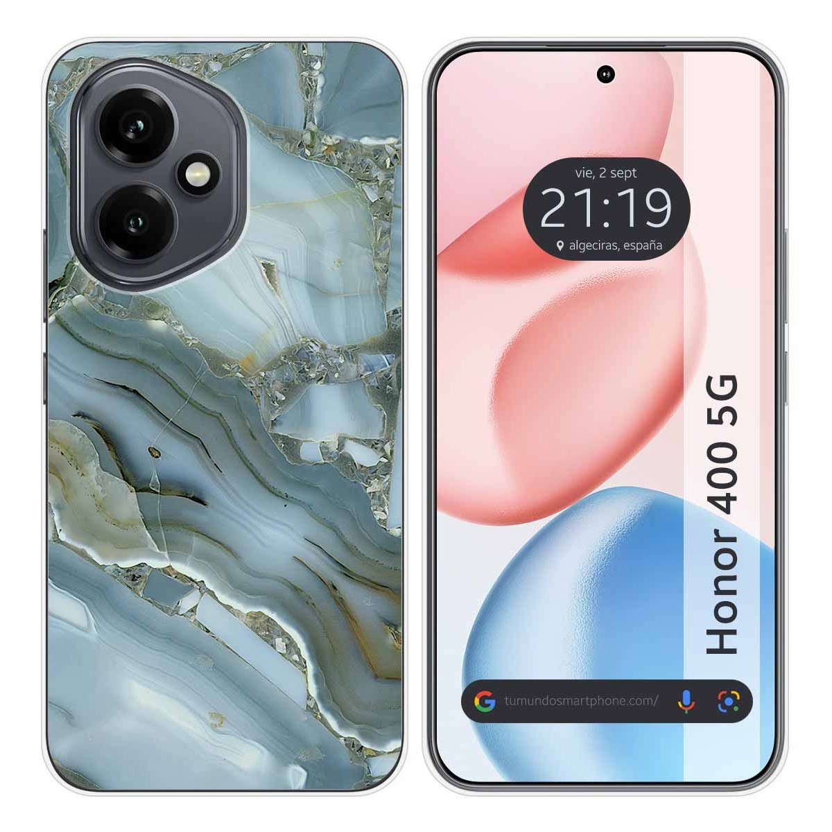 Funda Silicona para Huawei Honor 400 5G diseño Mármol 09 Dibujos