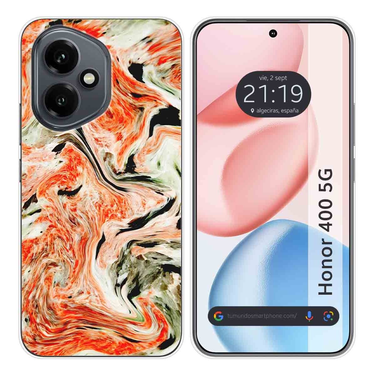 Funda Silicona para Huawei Honor 400 5G diseño Mármol 12 Dibujos