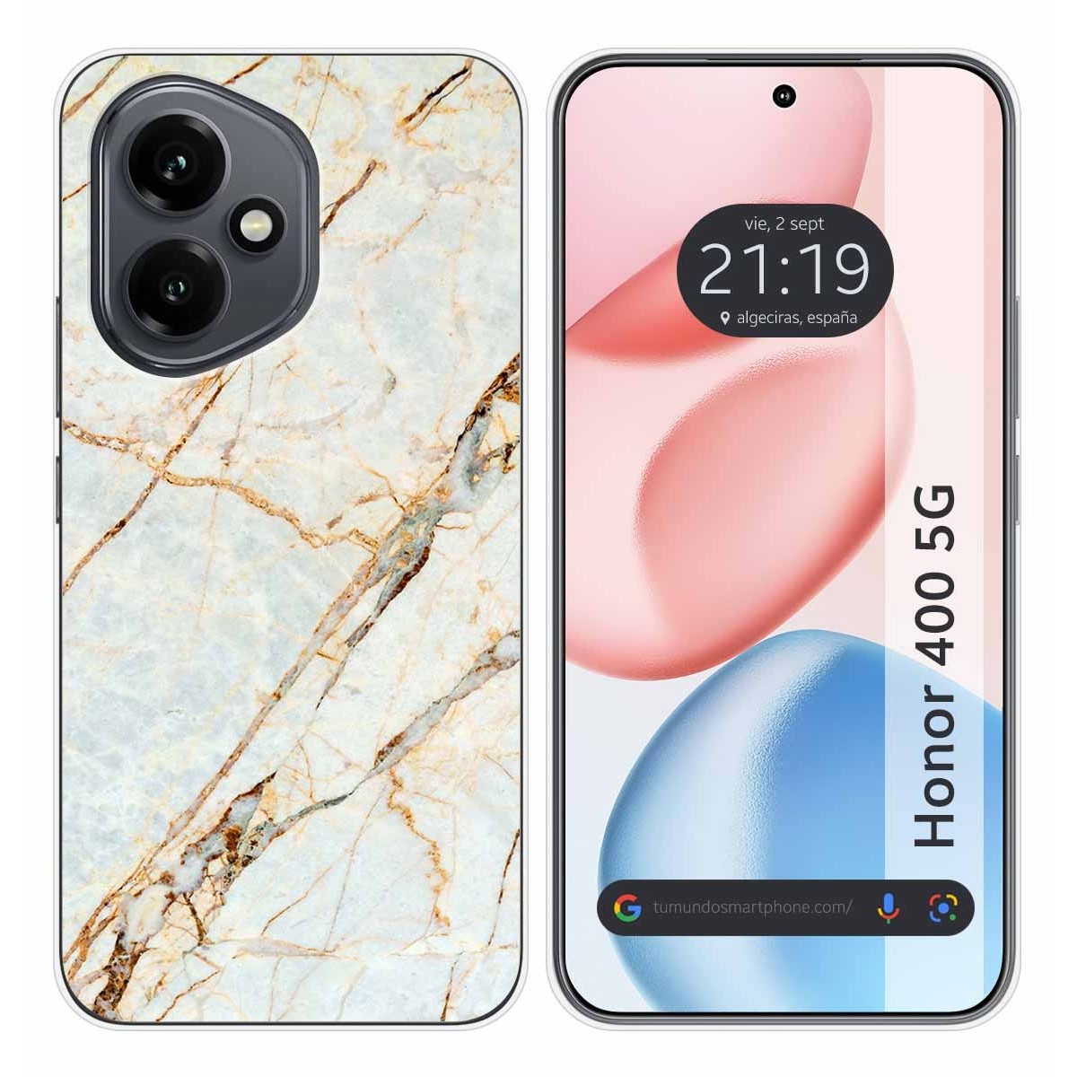 Funda Silicona para Huawei Honor 400 5G diseño Mármol 13 Dibujos