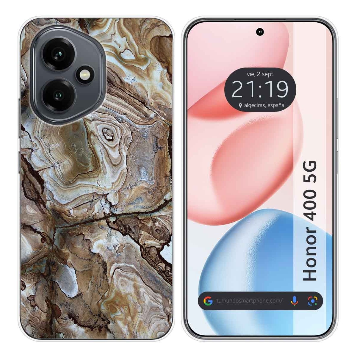 Funda Silicona para Huawei Honor 400 5G diseño Mármol 14 Dibujos