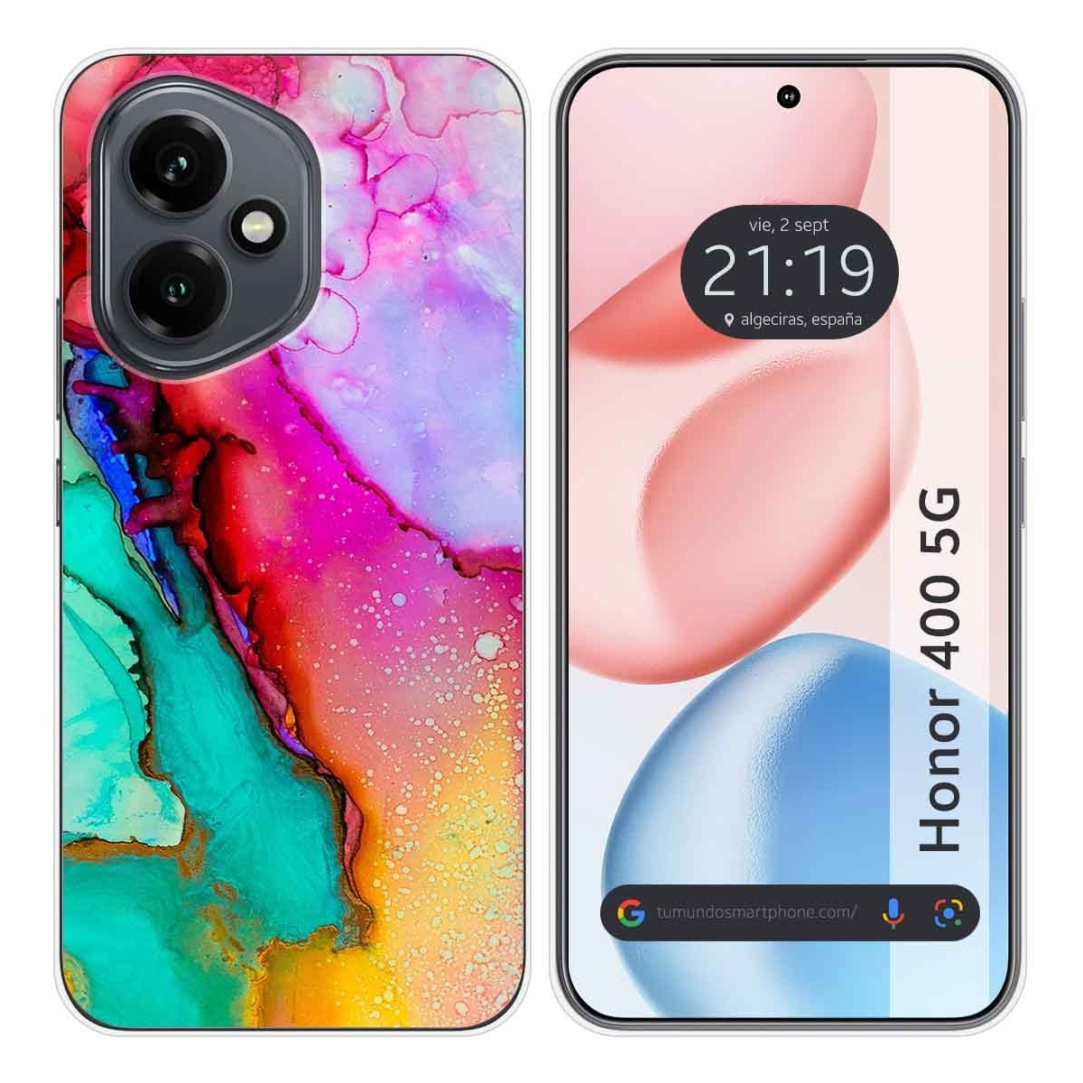 Funda Silicona para Huawei Honor 400 5G diseño Mármol 15 Dibujos