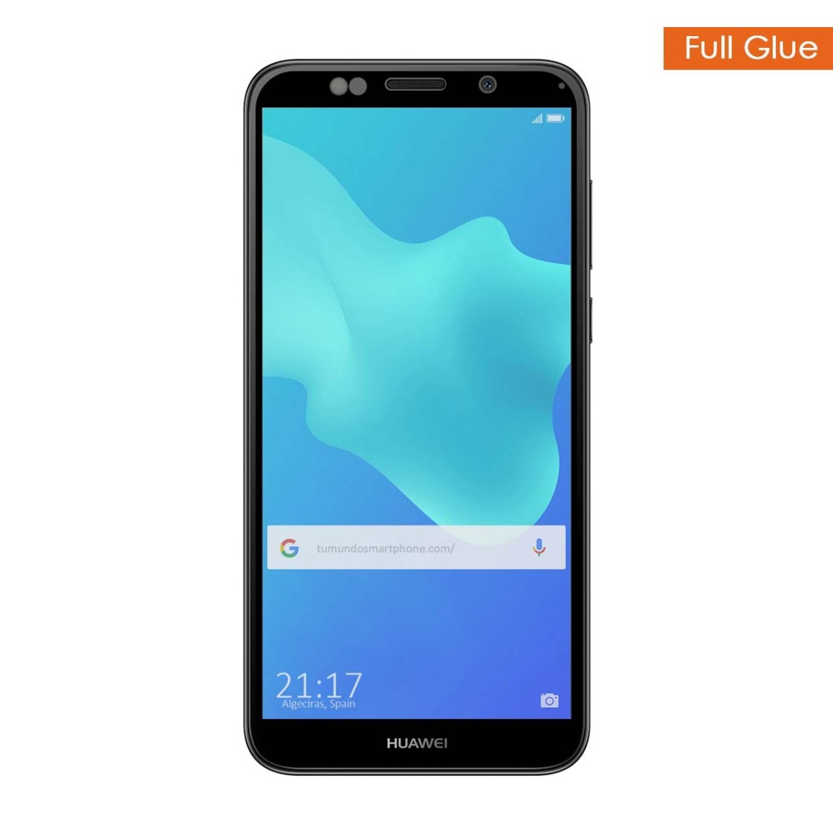 Protector Cristal Templado Completo Full Glue Negro para Huawei Honor 7S / Y5 2018 Vidrio
