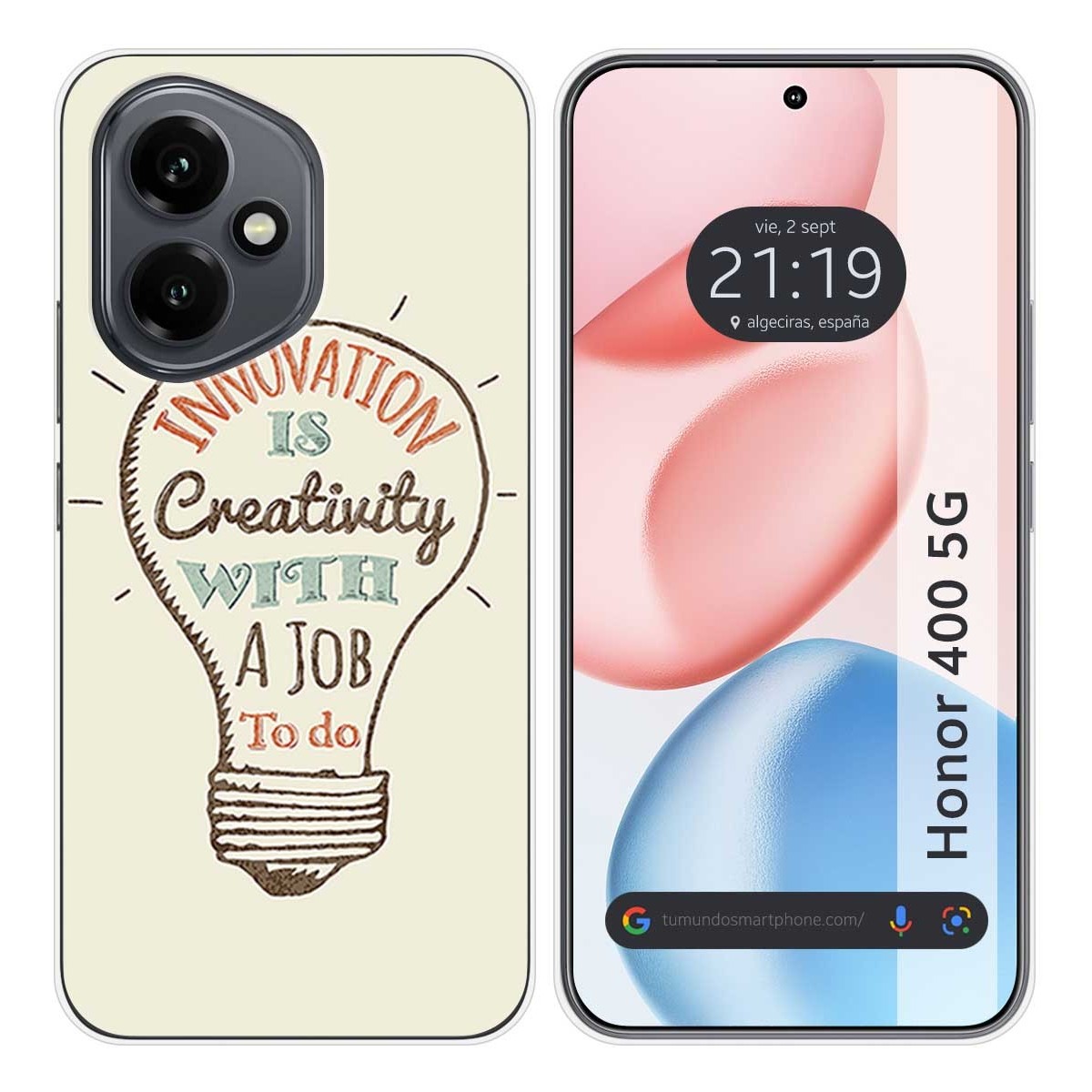 Funda Silicona para Huawei Honor 400 5G diseño Creativity Dibujos