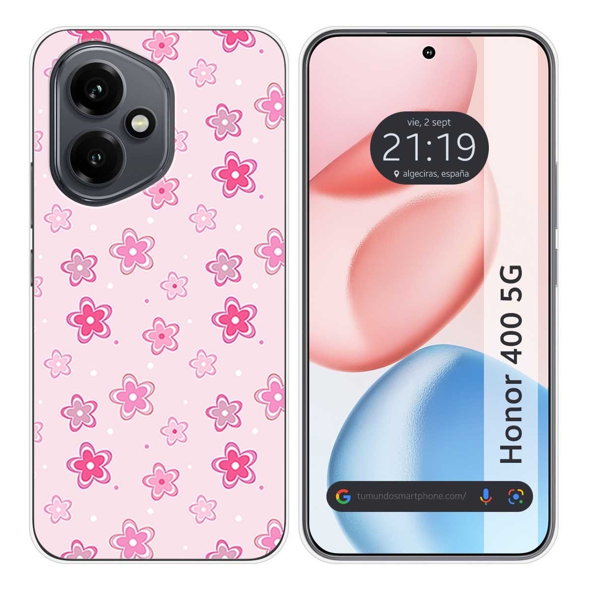 Funda Silicona para Huawei Honor 400 5G diseño Flores Dibujos