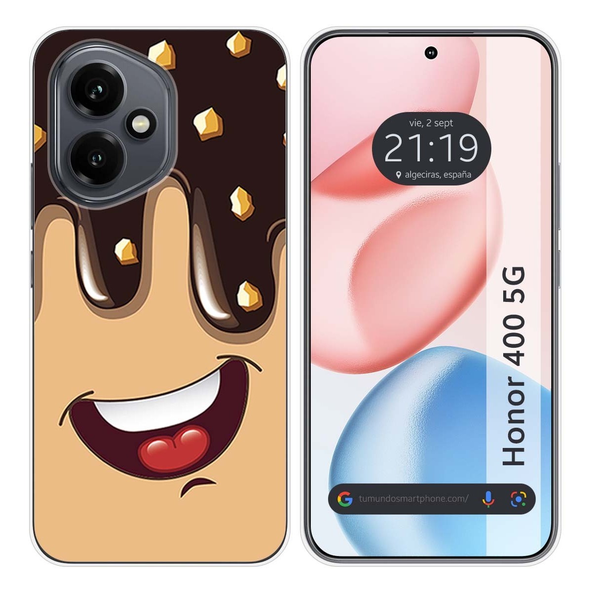 Funda Silicona para Huawei Honor 400 5G diseño Helado Chocolate Dibujos
