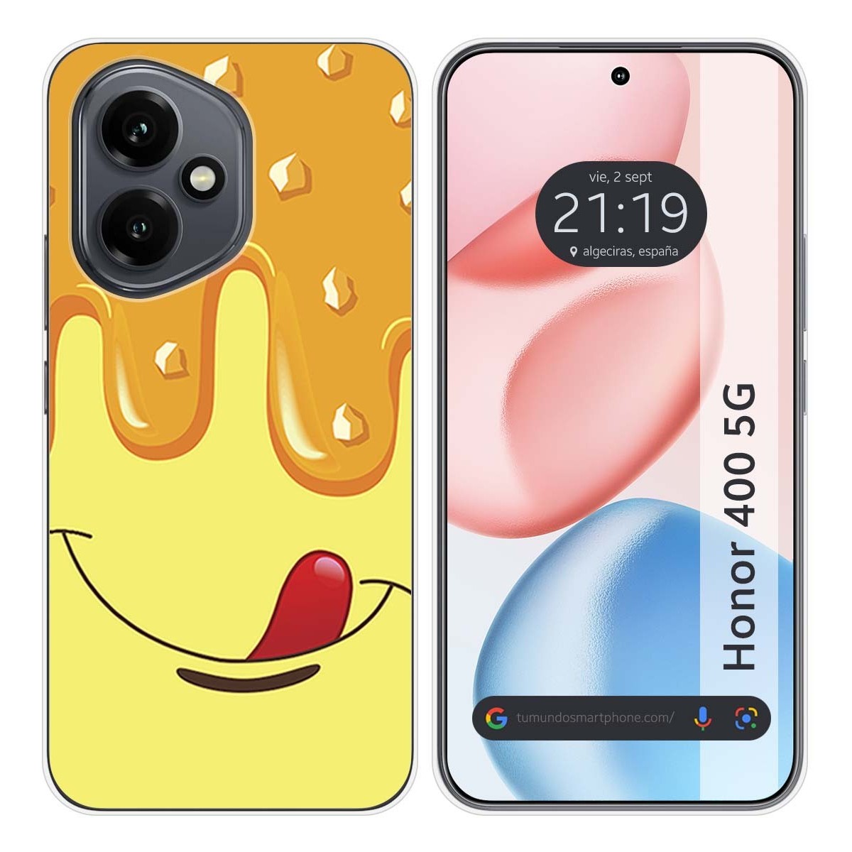 Funda Silicona para Huawei Honor 400 5G diseño Helado Vainilla Dibujos