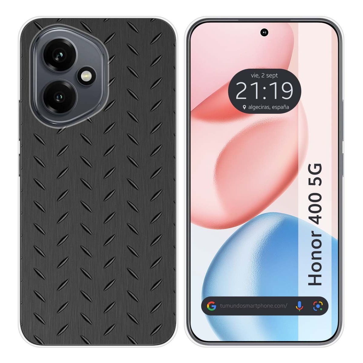 Funda Silicona para Huawei Honor 400 5G diseño Metal Dibujos