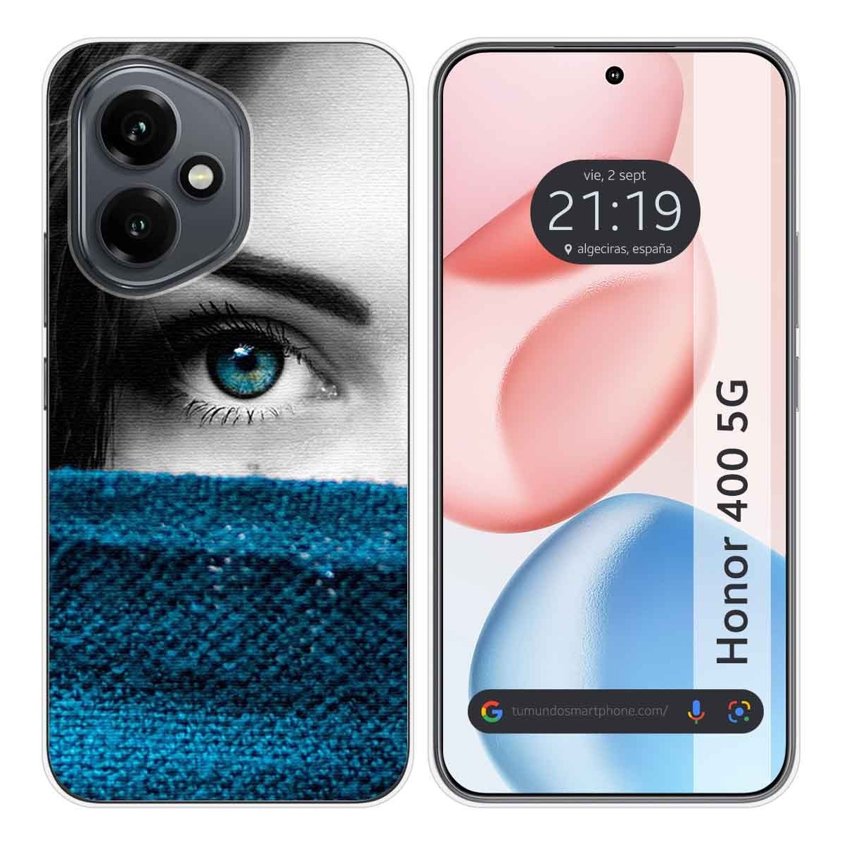 Funda Silicona para Huawei Honor 400 5G diseño Ojo Dibujos