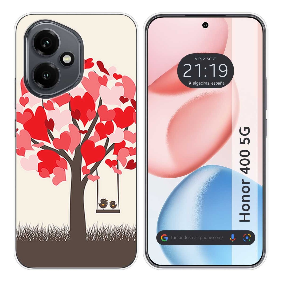 Funda Silicona para Huawei Honor 400 5G diseño Pajaritos Dibujos