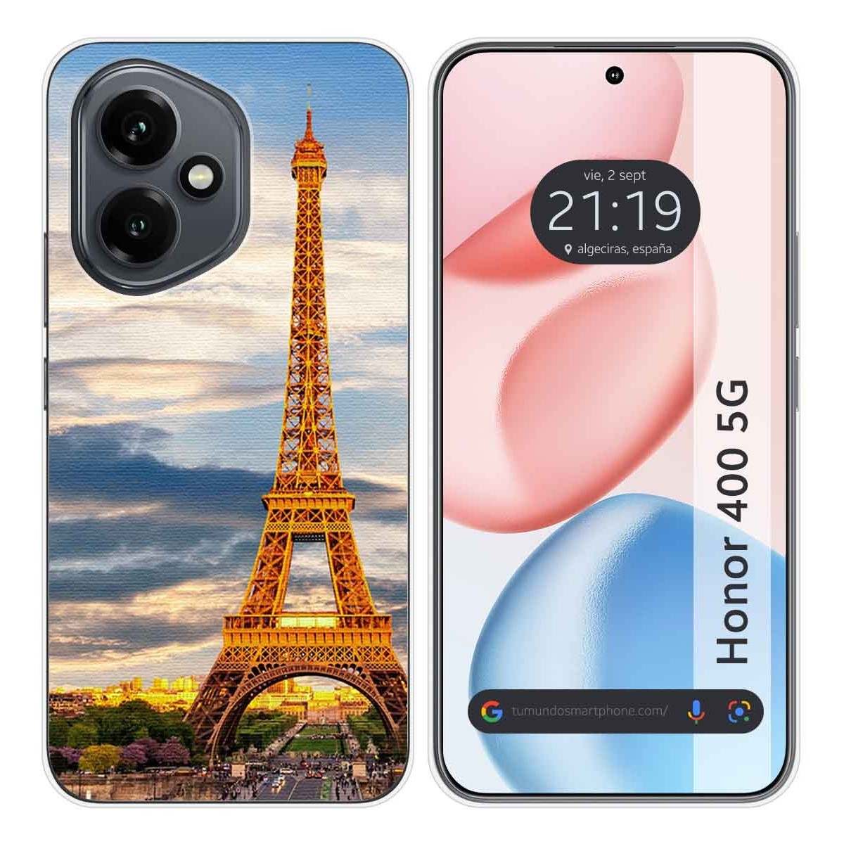 Funda Silicona para Huawei Honor 400 5G diseño Paris Dibujos