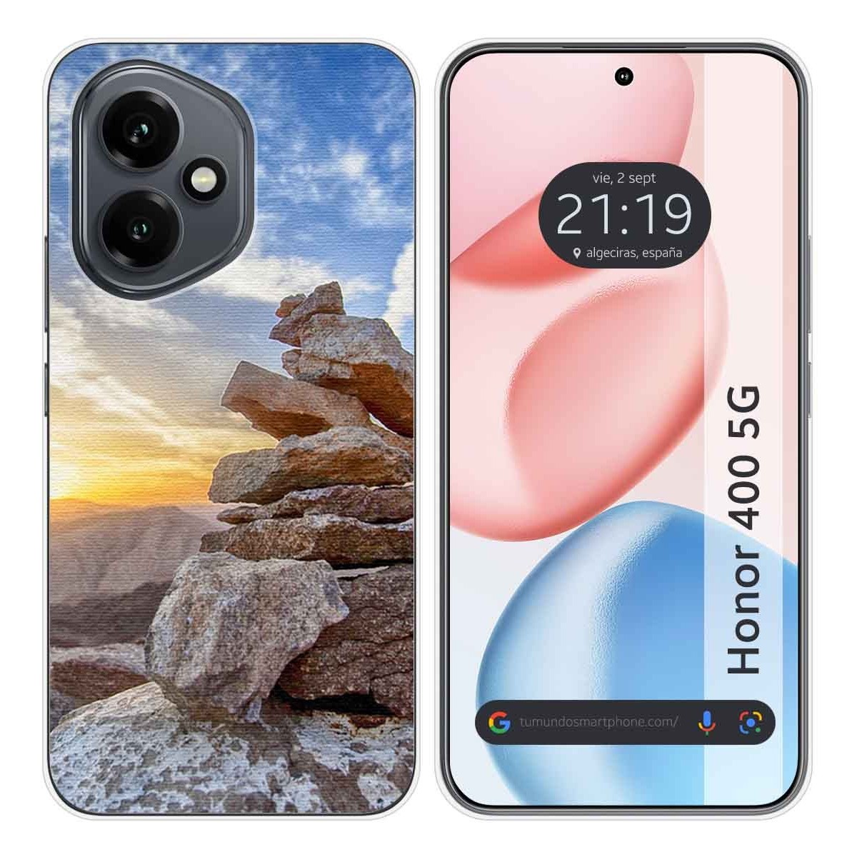 Funda Silicona para Huawei Honor 400 5G diseño Sunset Dibujos