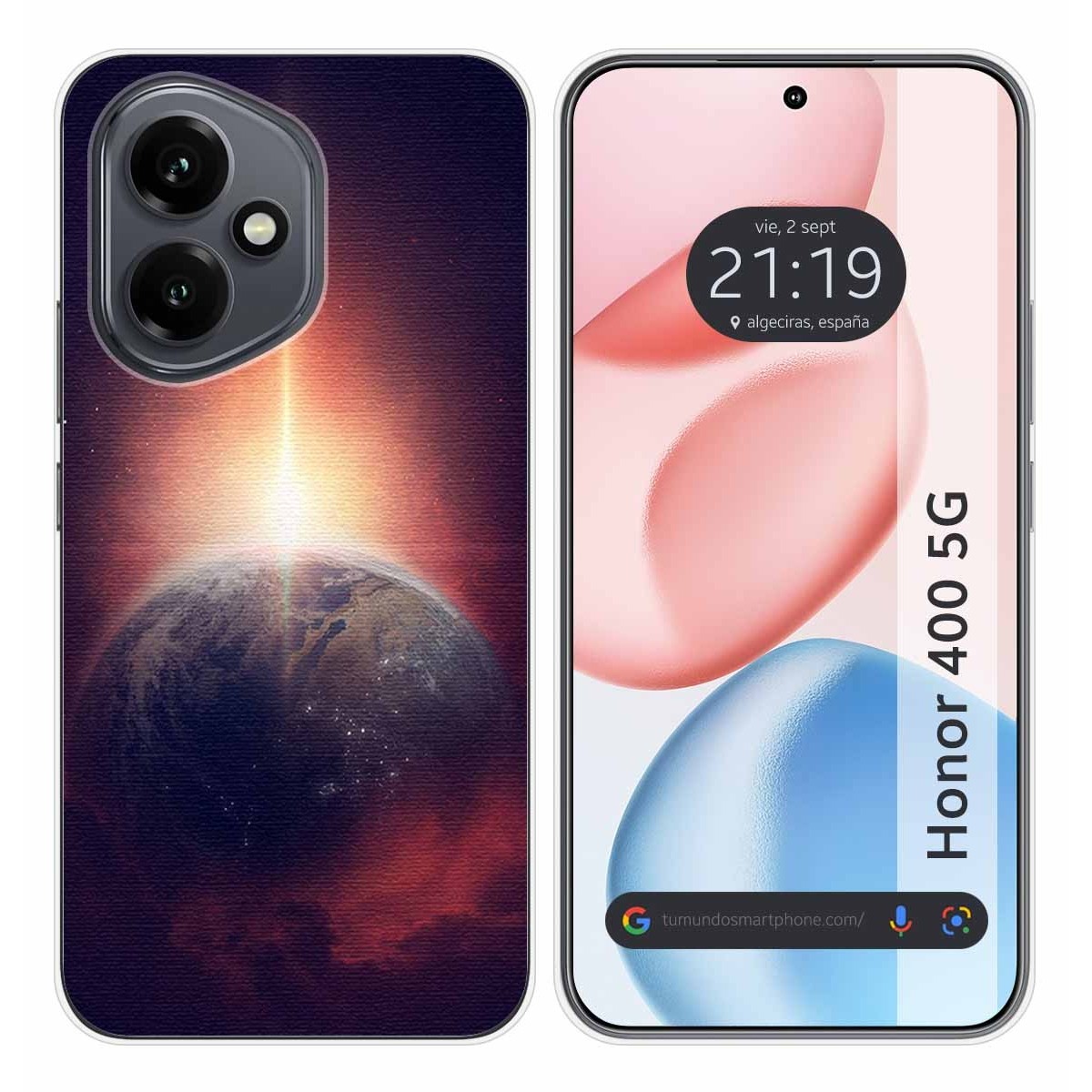 Funda Silicona para Huawei Honor 400 5G diseño Tierra Dibujos