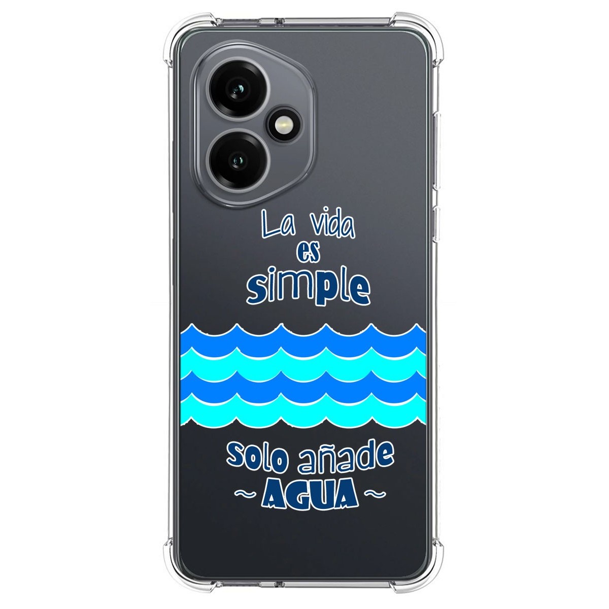 Funda Silicona Antigolpes para Huawei Honor 400 5G diseño Agua Dibujos