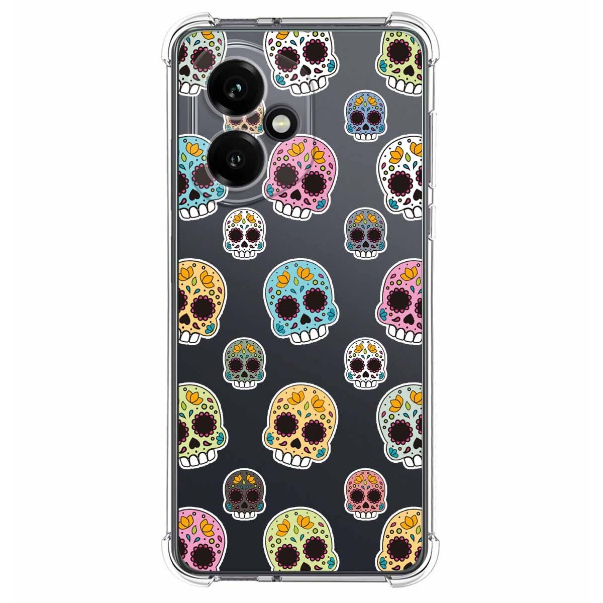 Funda Silicona Antigolpes para Huawei Honor 400 5G diseño Catrina Dibujos