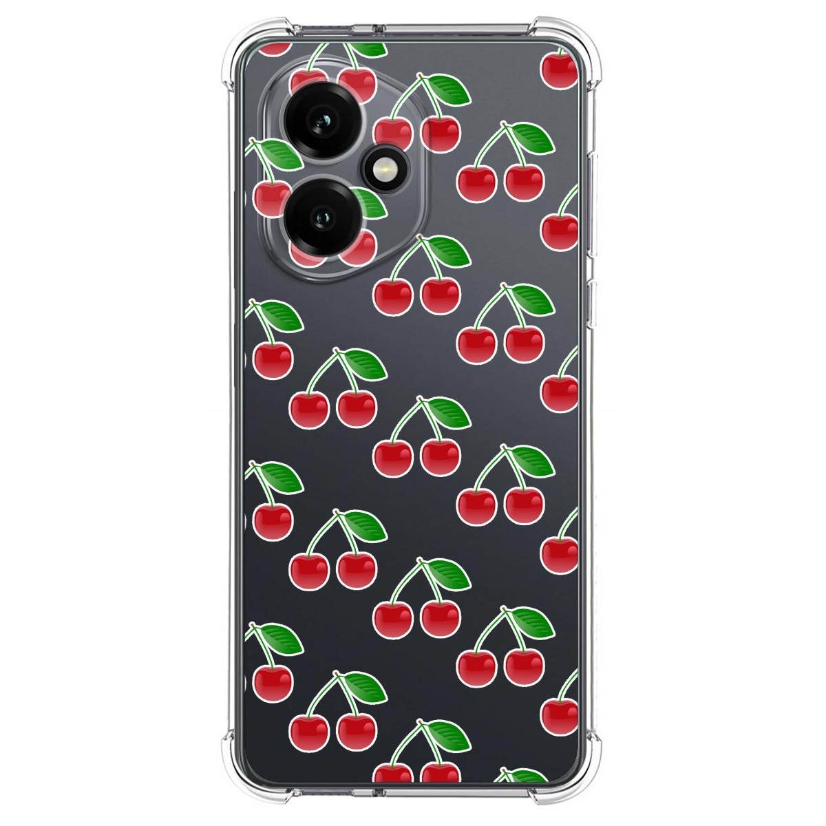 Funda Silicona Antigolpes para Huawei Honor 400 5G diseño Cerezas Dibujos