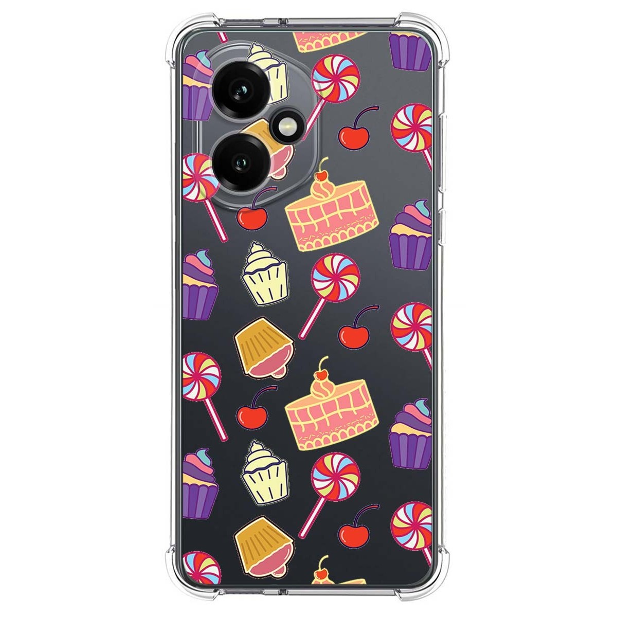 Funda Silicona Antigolpes para Huawei Honor 400 5G diseño Dulces 01 Dibujos