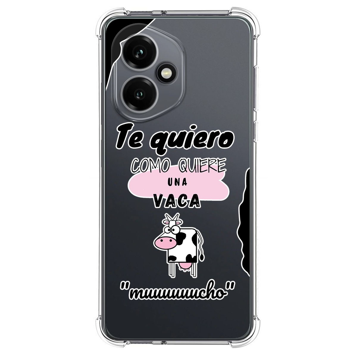 Funda Silicona Antigolpes para Huawei Honor 400 5G diseño Vaca Dibujos
