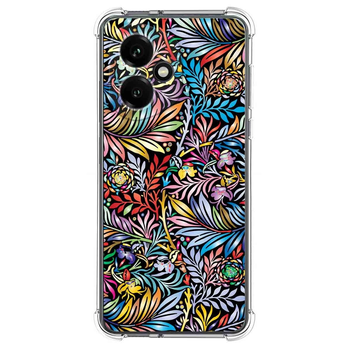Funda Silicona Antigolpes para Huawei Honor 400 5G diseño Flores 04 Dibujos