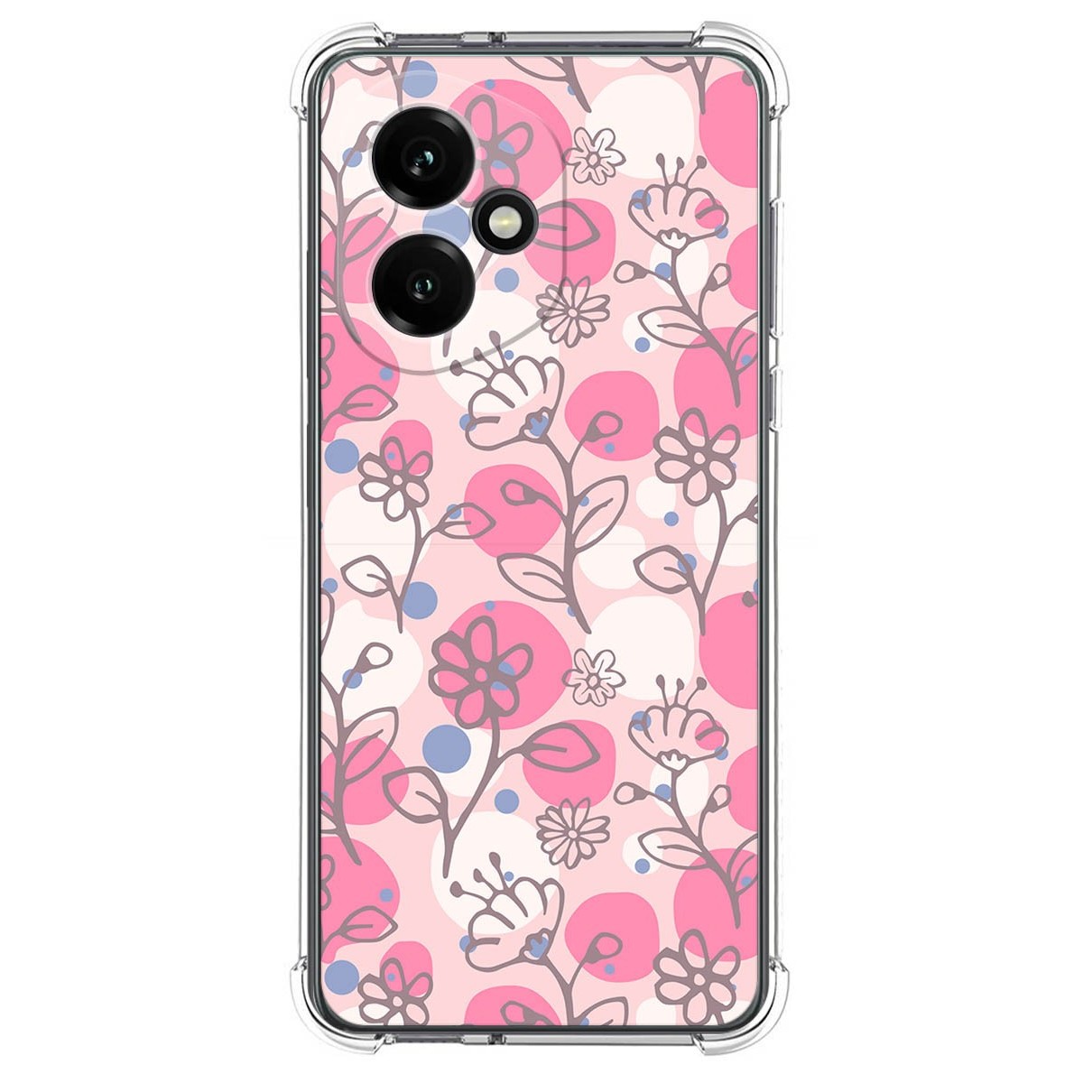 Funda Silicona Antigolpes para Huawei Honor 400 5G diseño Flores 07 Dibujos