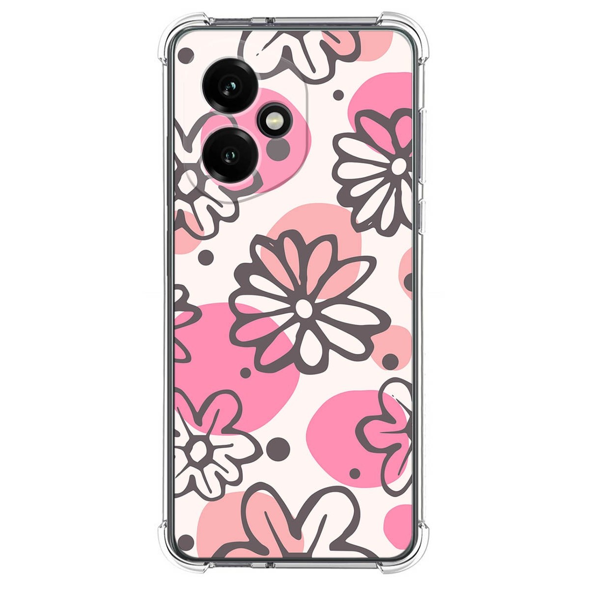 Funda Silicona Antigolpes para Huawei Honor 400 5G diseño Flores 09 Dibujos