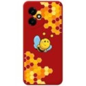 Funda Silicona Líquida Roja para Huawei Honor 400 5G diseño Abeja Dibujos