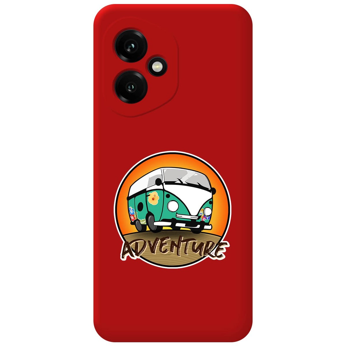 Funda Silicona Líquida Roja para Huawei Honor 400 5G diseño Adventure Dibujos