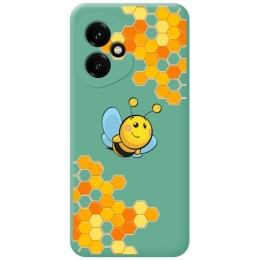 Funda Silicona Líquida Verde para Huawei Honor 400 5G diseño Abeja Dibujos
