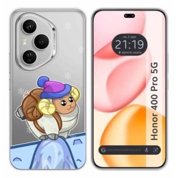 Funda Silicona Transparente para Huawei Honor 400 Pro 5G diseño Cabra Dibujos