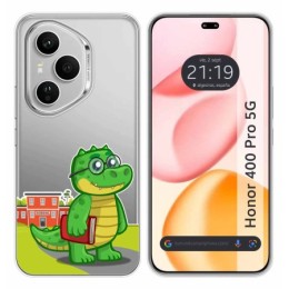 Funda Silicona Transparente para Huawei Honor 400 Pro 5G diseño Coco Dibujos