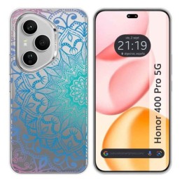 Funda Silicona Transparente para Huawei Honor 400 Pro 5G diseño Mandala Dibujos