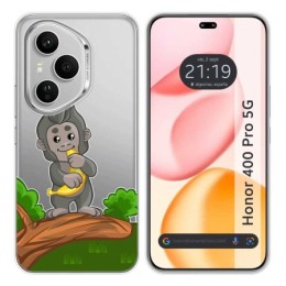 Funda Silicona Transparente para Huawei Honor 400 Pro 5G diseño Mono Dibujos