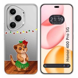Funda Silicona Transparente para Huawei Honor 400 Pro 5G diseño Suricata Dibujos