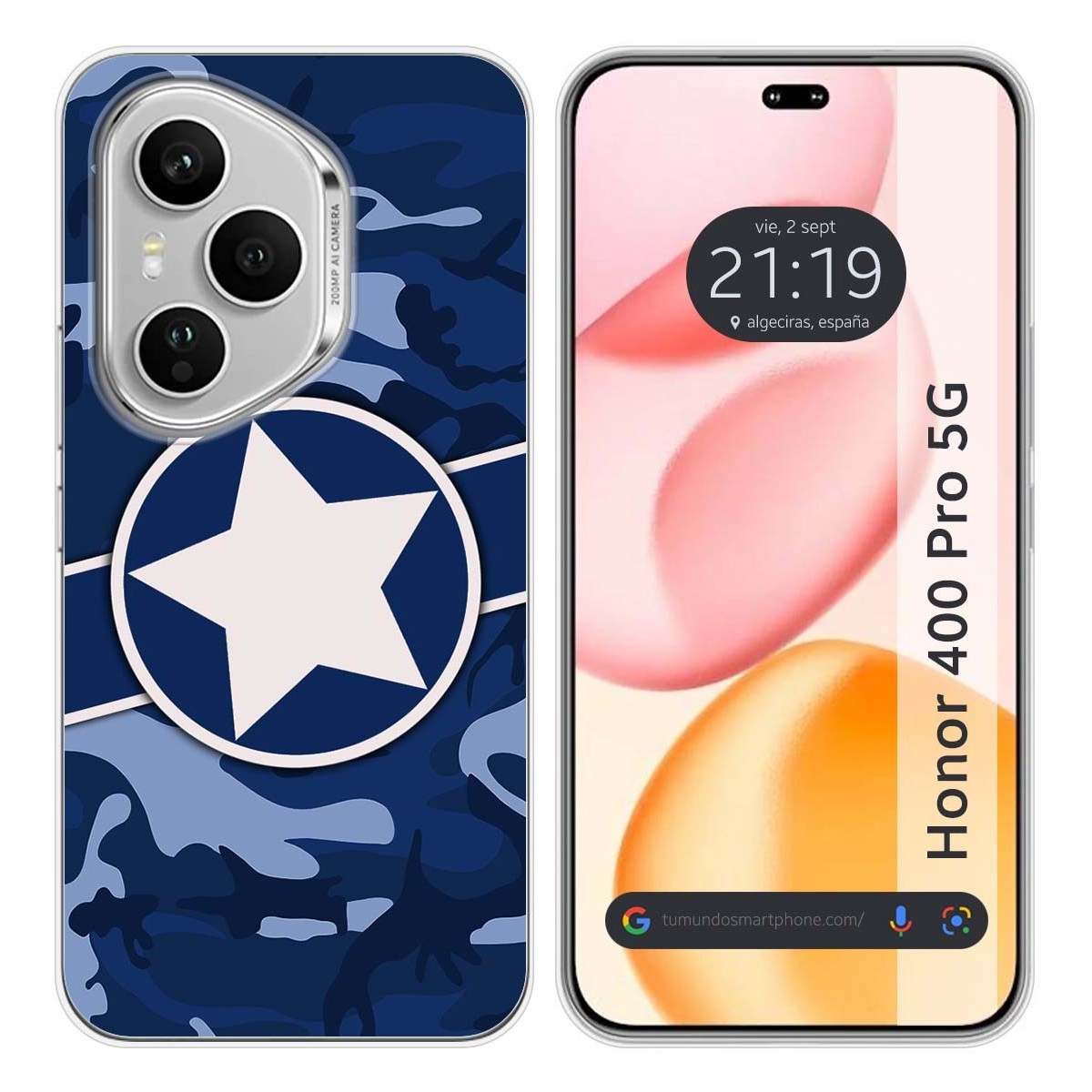 Funda Silicona para Huawei Honor 400 Pro 5G diseño Camuflaje 03 Dibujos