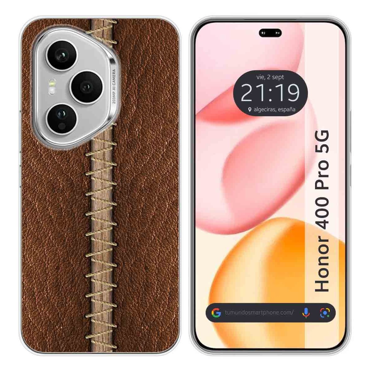 Funda Silicona para Huawei Honor 400 Pro 5G diseño Cuero 01 Dibujos