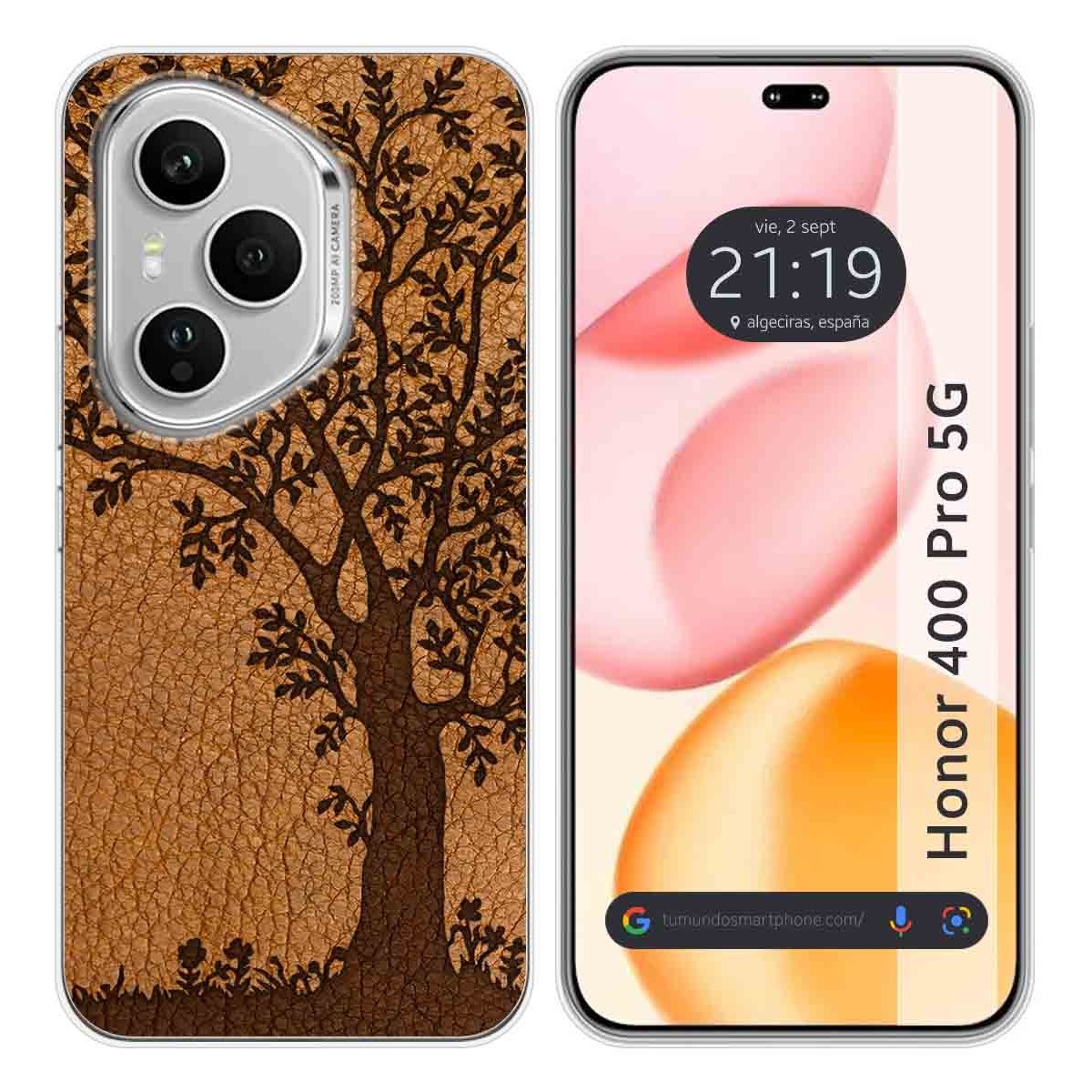 Funda Silicona para Huawei Honor 400 Pro 5G diseño Cuero 03 Dibujos