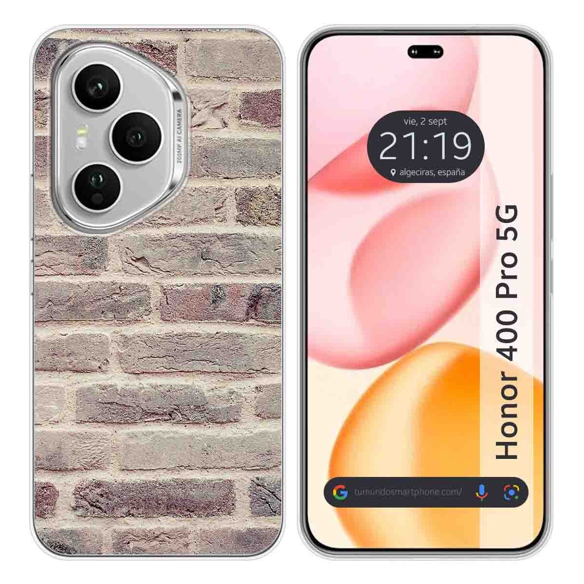 Funda Silicona para Huawei Honor 400 Pro 5G diseño Ladrillo 01 Dibujos