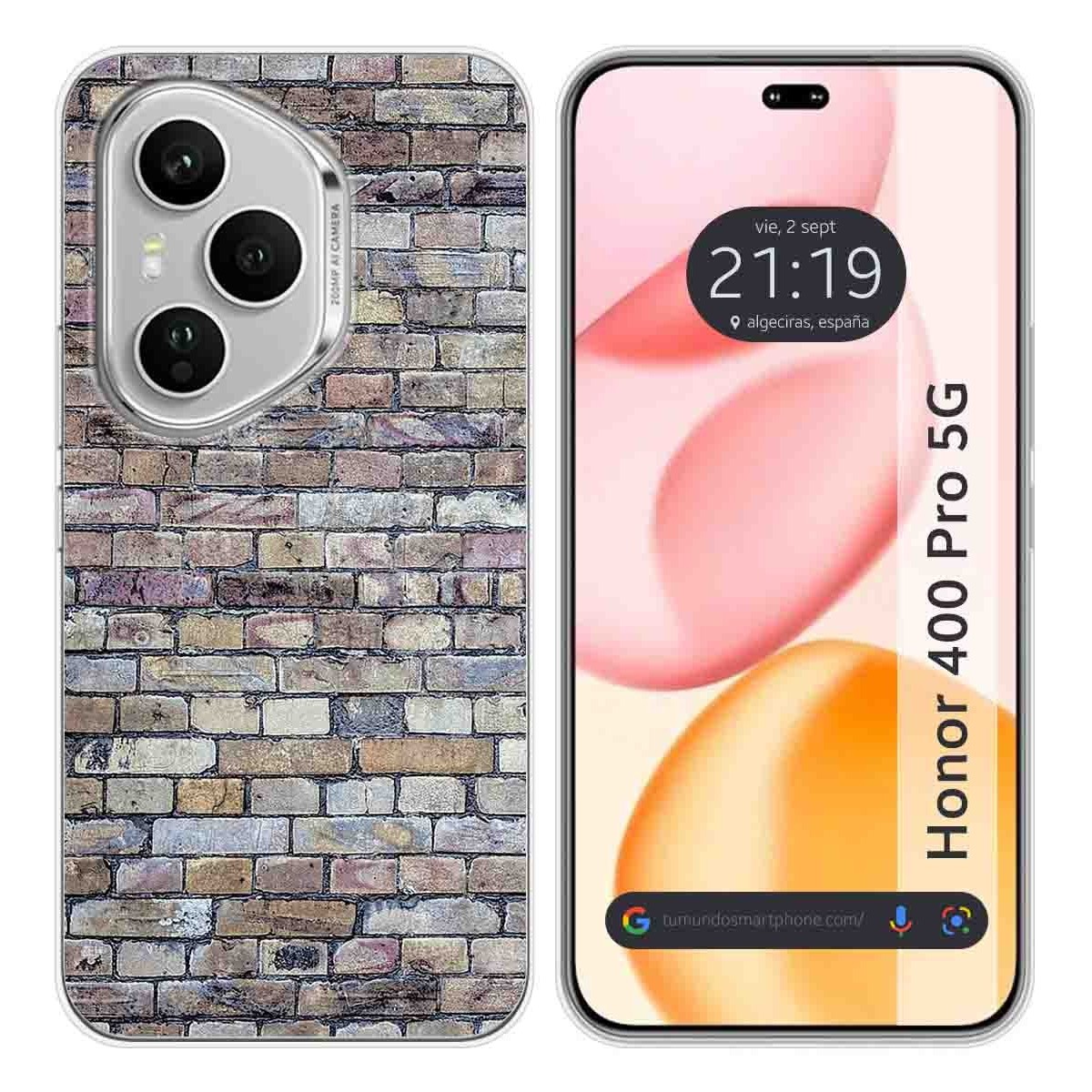 Funda Silicona para Huawei Honor 400 Pro 5G diseño Ladrillo 02 Dibujos