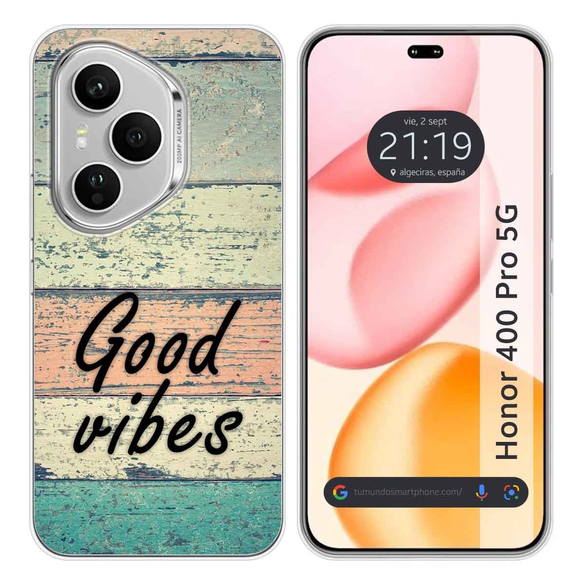 Funda Silicona para Huawei Honor 400 Pro 5G diseño Madera 01 Dibujos