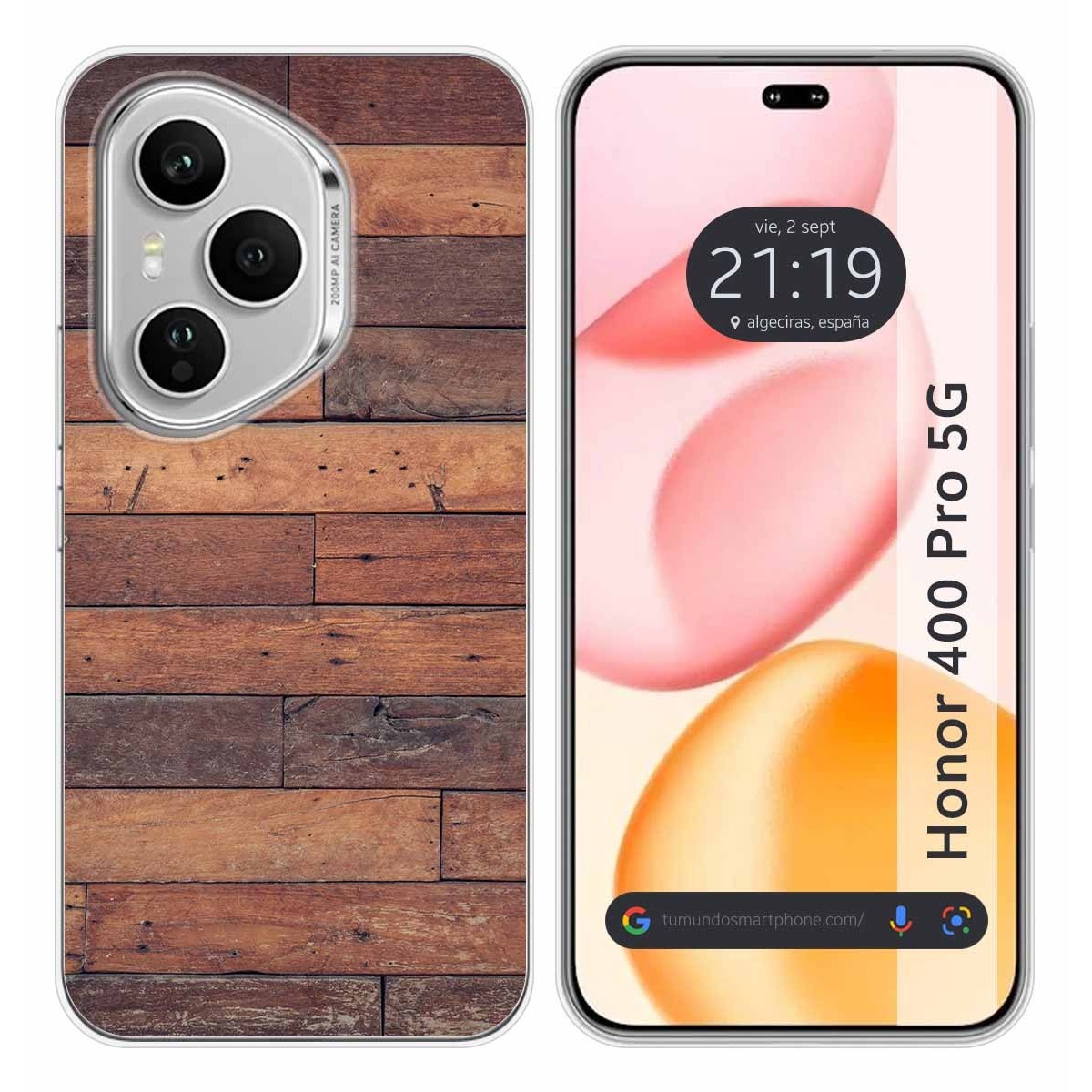 Funda Silicona para Huawei Honor 400 Pro 5G diseño Madera 03 Dibujos