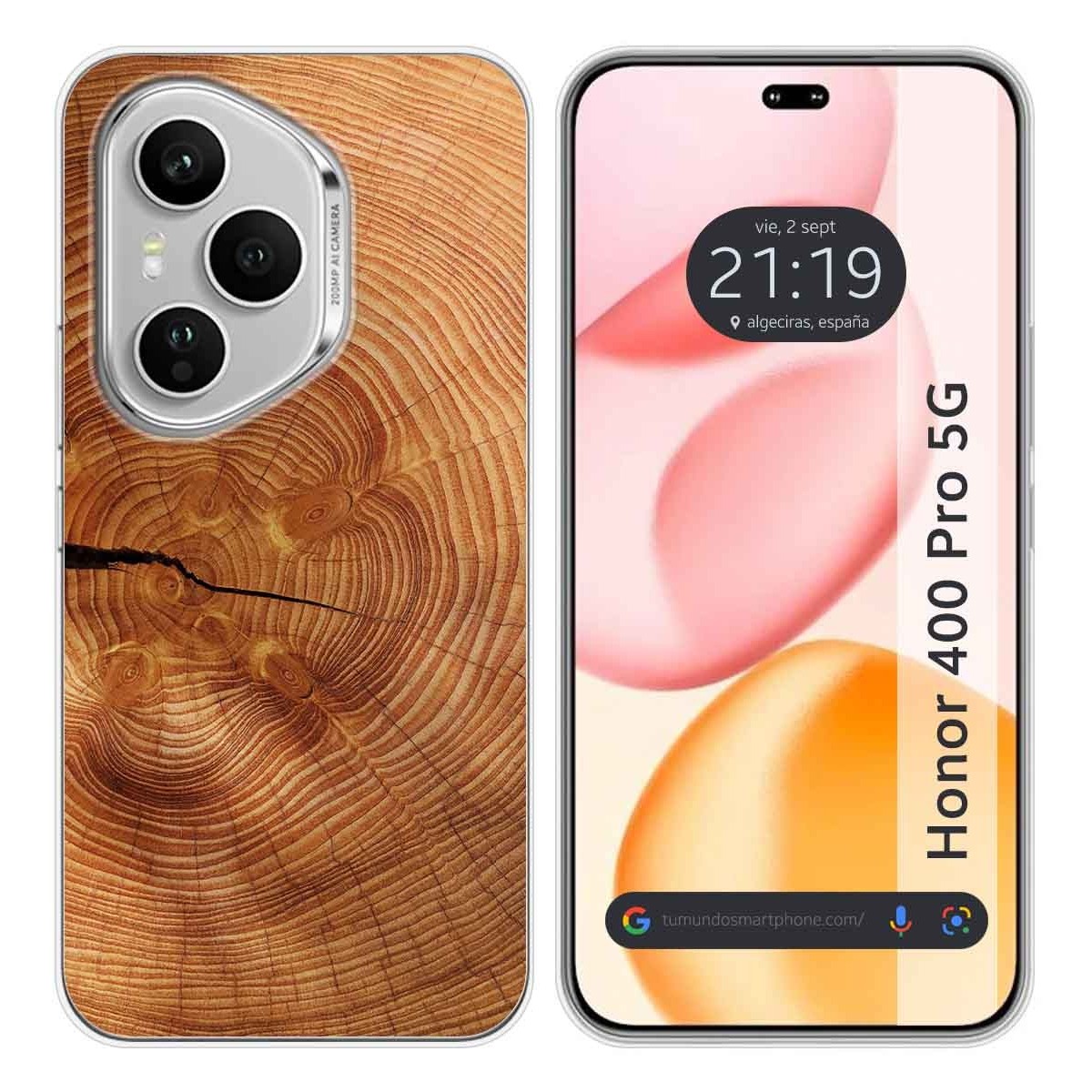 Funda Silicona para Huawei Honor 400 Pro 5G diseño Madera 04 Dibujos