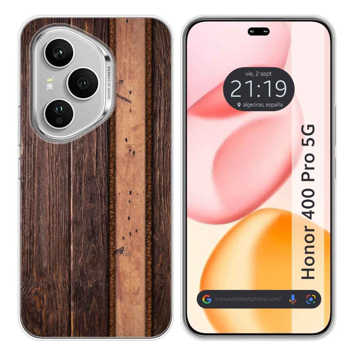Funda Silicona para Huawei Honor 400 Pro 5G diseño Madera 05 Dibujos