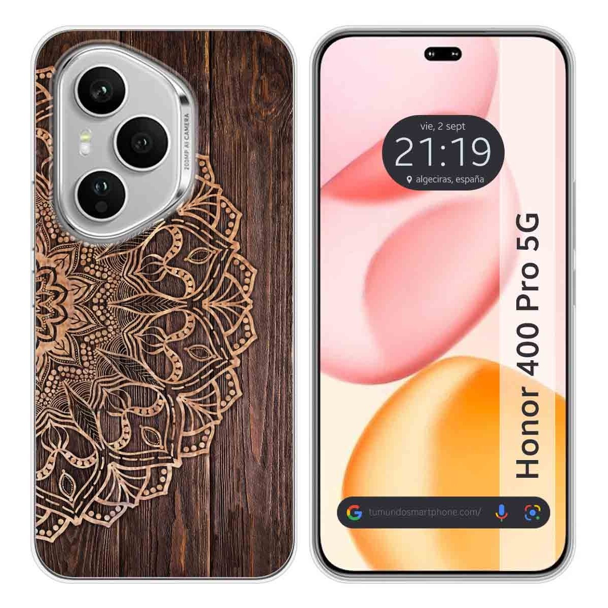 Funda Silicona para Huawei Honor 400 Pro 5G diseño Madera 06 Dibujos