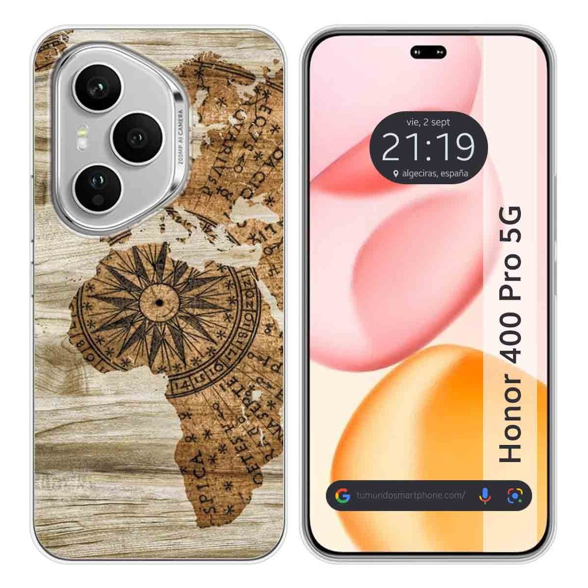 Funda Silicona para Huawei Honor 400 Pro 5G diseño Madera 07 Dibujos
