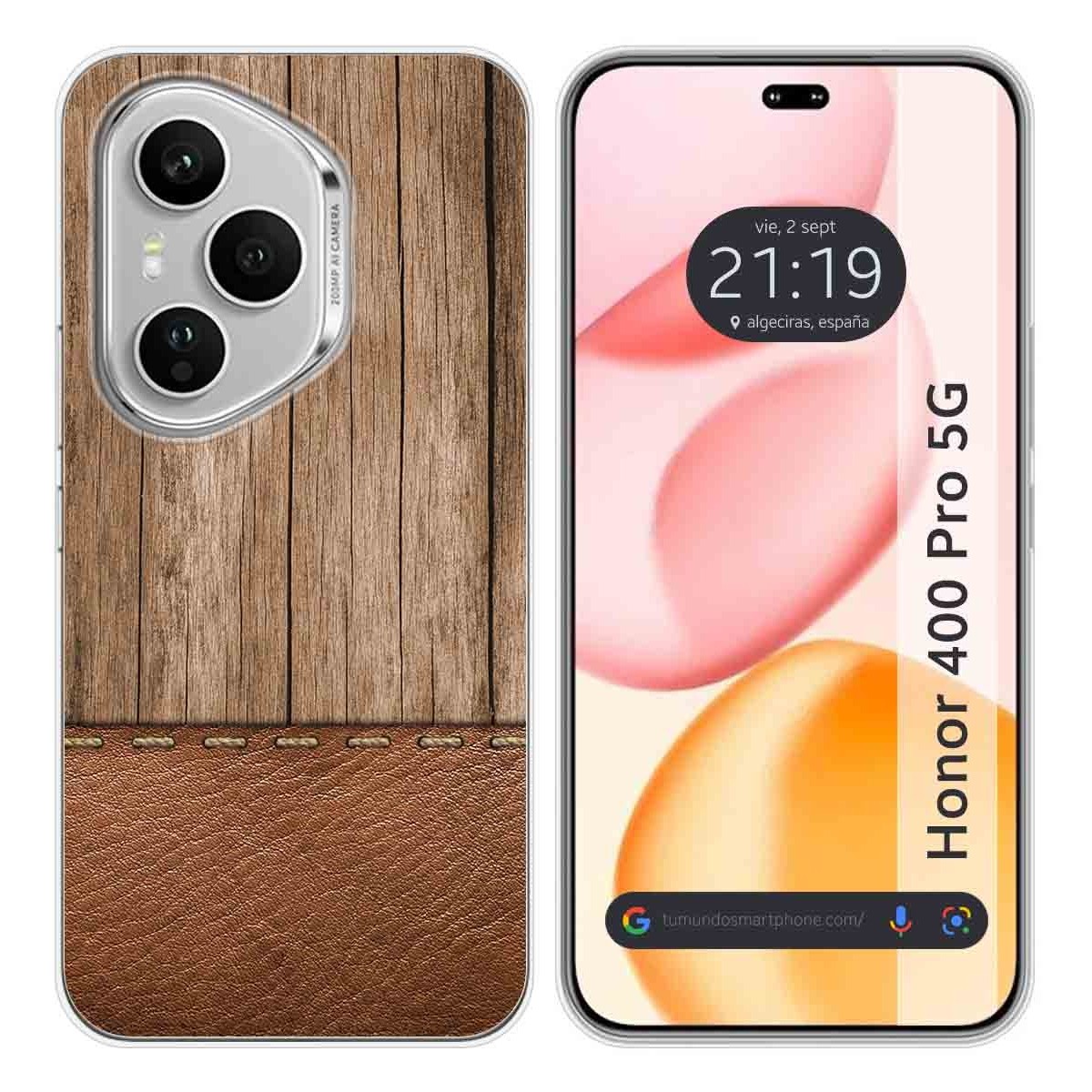 Funda Silicona para Huawei Honor 400 Pro 5G diseño Madera 09 Dibujos