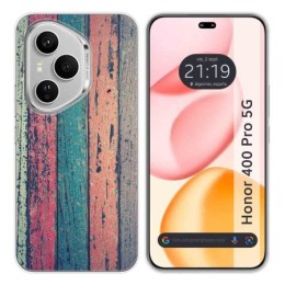 Funda Silicona para Huawei Honor 400 Pro 5G diseño Madera 10 Dibujos