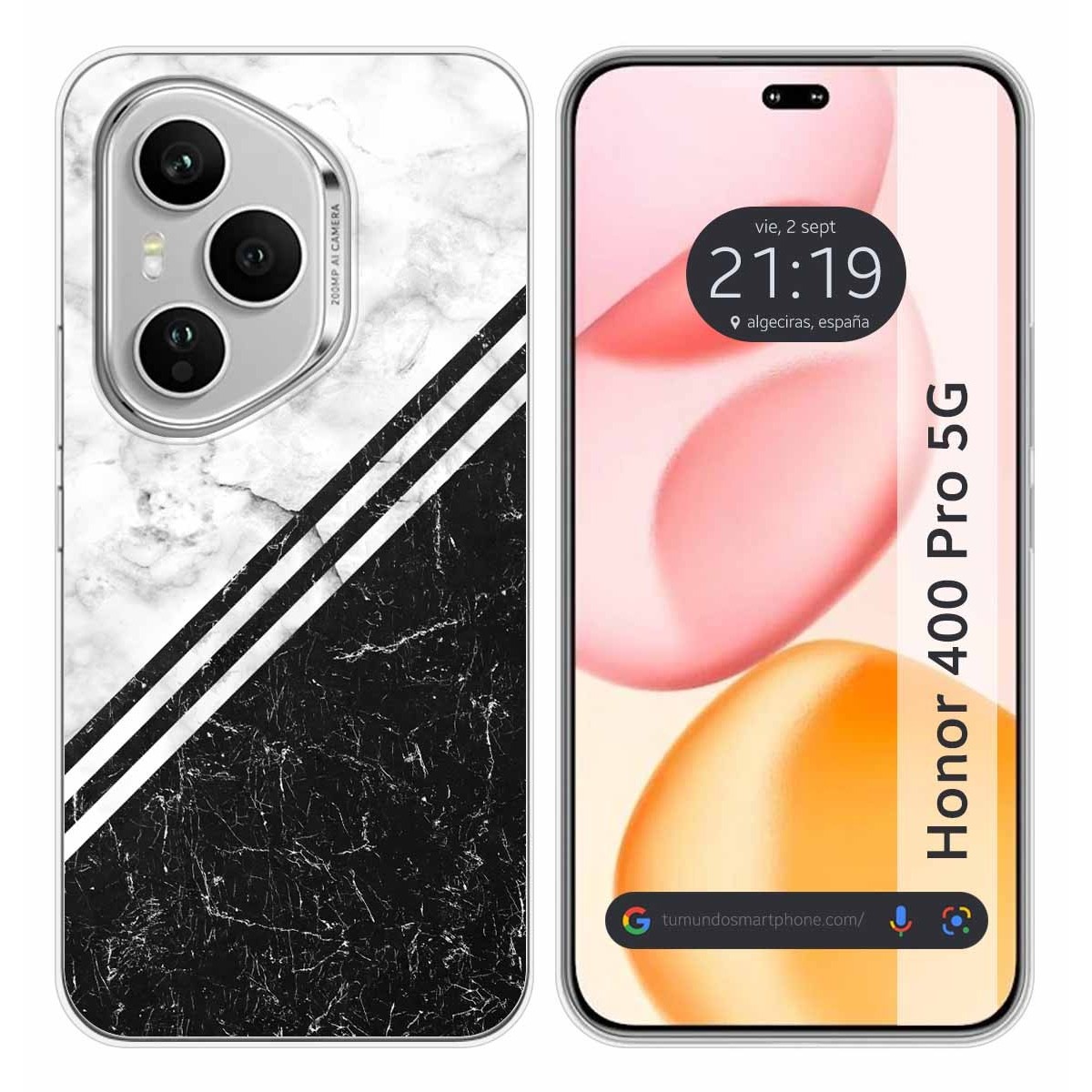 Funda Silicona para Huawei Honor 400 Pro 5G diseño Mármol 01 Dibujos
