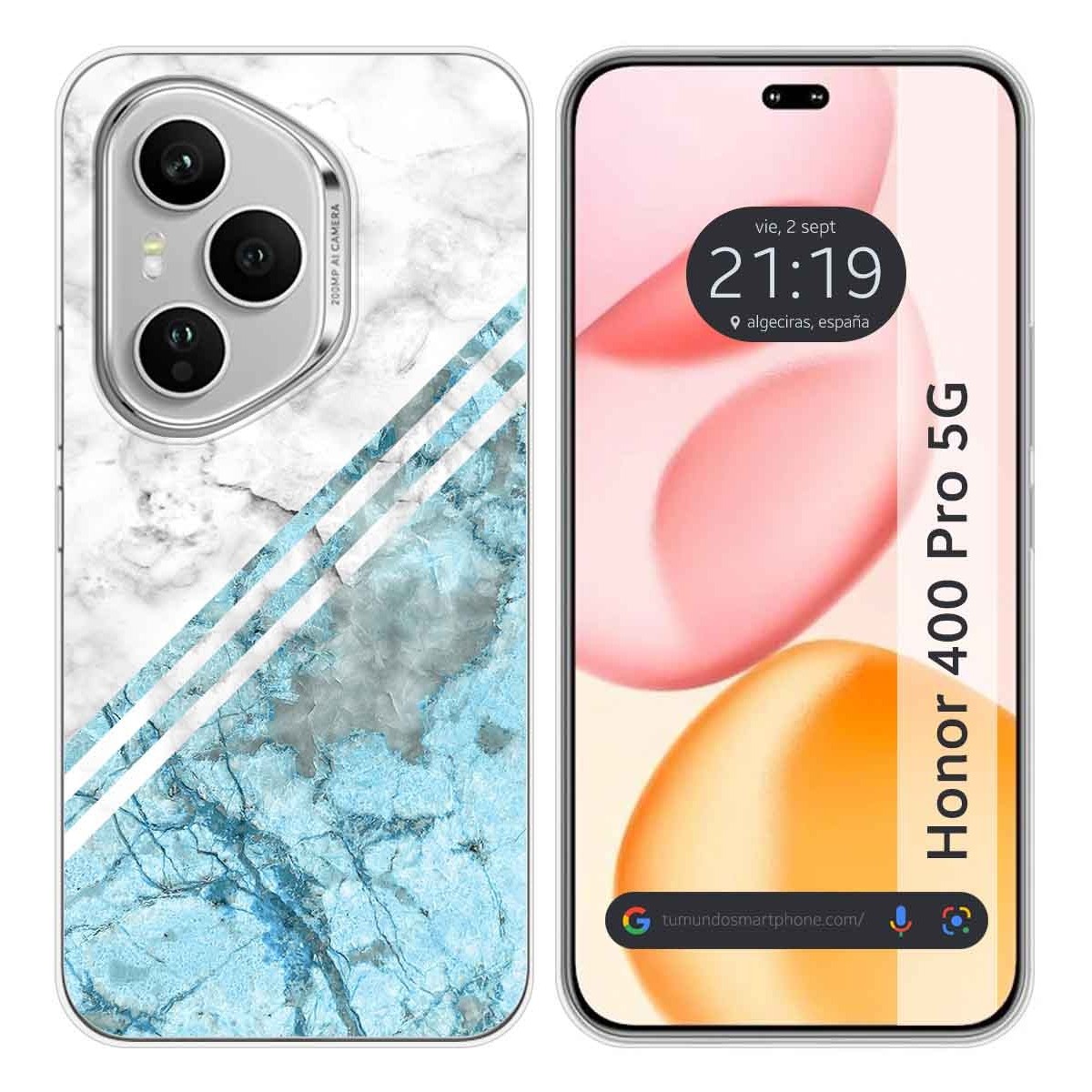 Funda Silicona para Huawei Honor 400 Pro 5G diseño Mármol 02 Dibujos