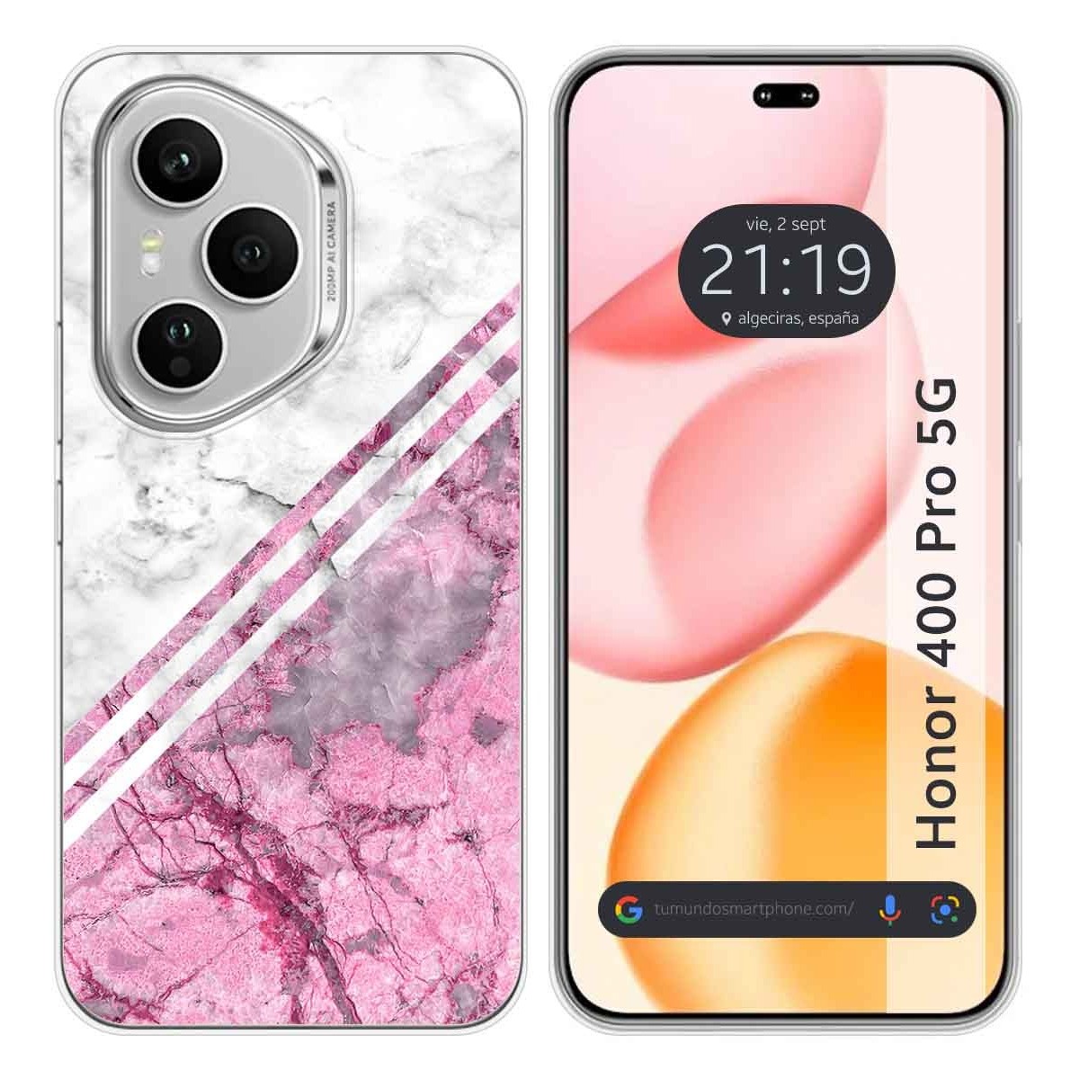 Funda Silicona para Huawei Honor 400 Pro 5G diseño Mármol 03 Dibujos